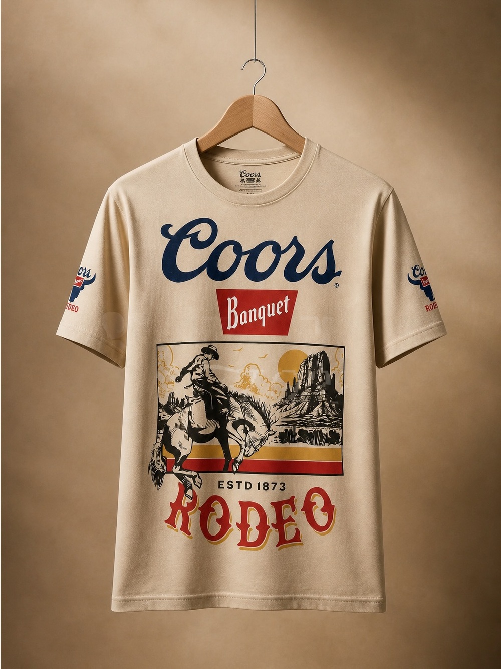 Coors embroider Banquet Rodeo Graphic Tee - Beige - Picture 4 of 4